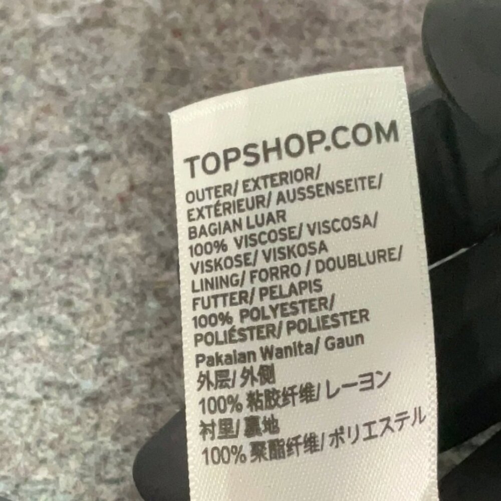 TOPSHOP BLACK SLIP DRESS - Picture 8 of 8